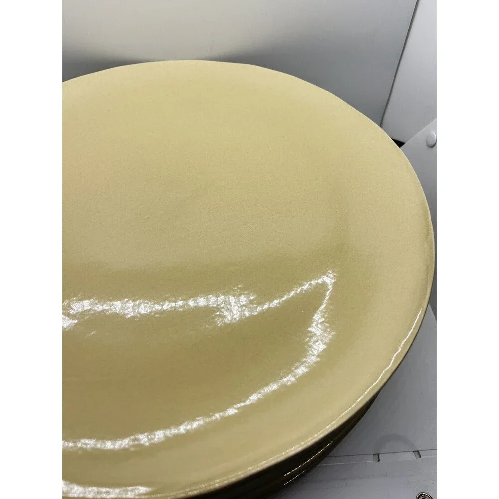 Pottery Barn Studio Putty Dinner Plates Set Barbara Eigen Dining Dishes Lot Of 5